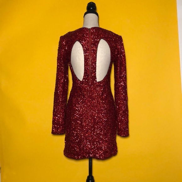 🆕 KIMCHI BLUE(UO) long sleeve sequin mini dress - Picture 2 of 10